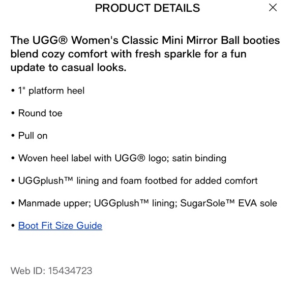 UGG Women's Classic Mini Mirror Ball Booties - Picture 11 of 11